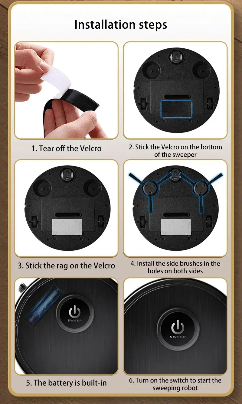 Smart Robot Vacuum 3-in-1