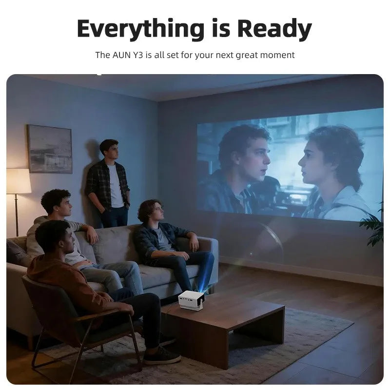 AUN Y3™ Mini Smart Projector